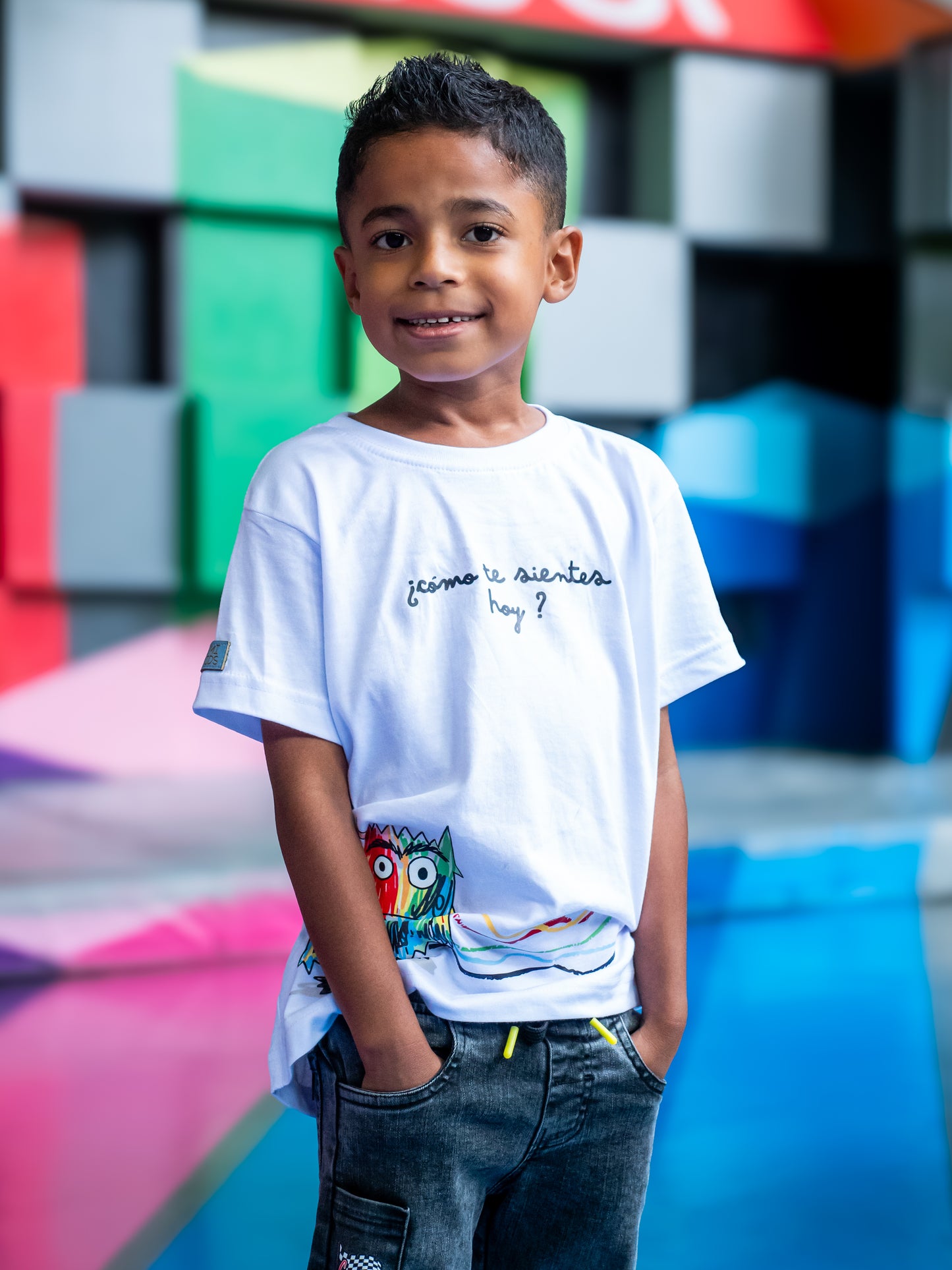 Camiseta Mounstro de Colores Niño