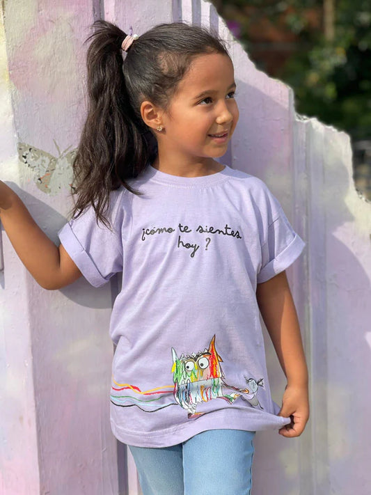 Camiseta Mounstro De Colores Niña