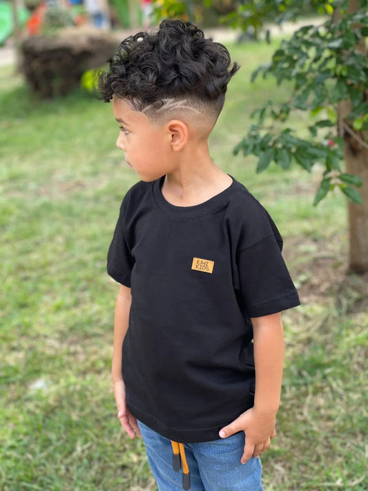 Camiseta Negra Básica Niño